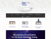 Tablet Screenshot of analysistech.com